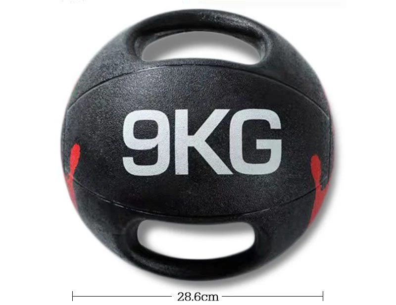 ลูกบอลน้ำหนัก Dual Grip - Homefittools - Black - 10 KG