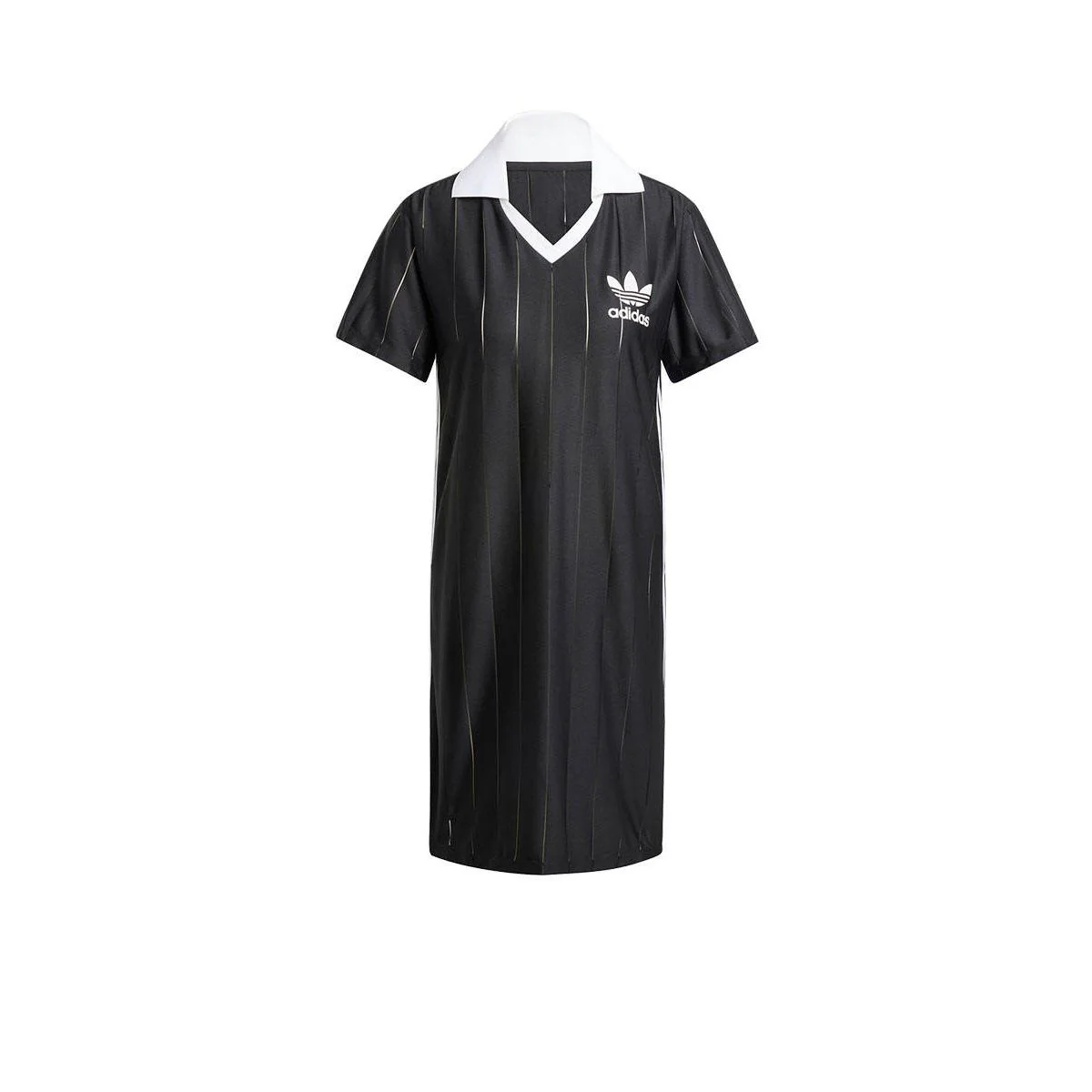 ADIDAS ORIGINALS Adicolor 3-Stripes Pinstripe Women's Dress - Black - 2XL (ASIAN SIZE)