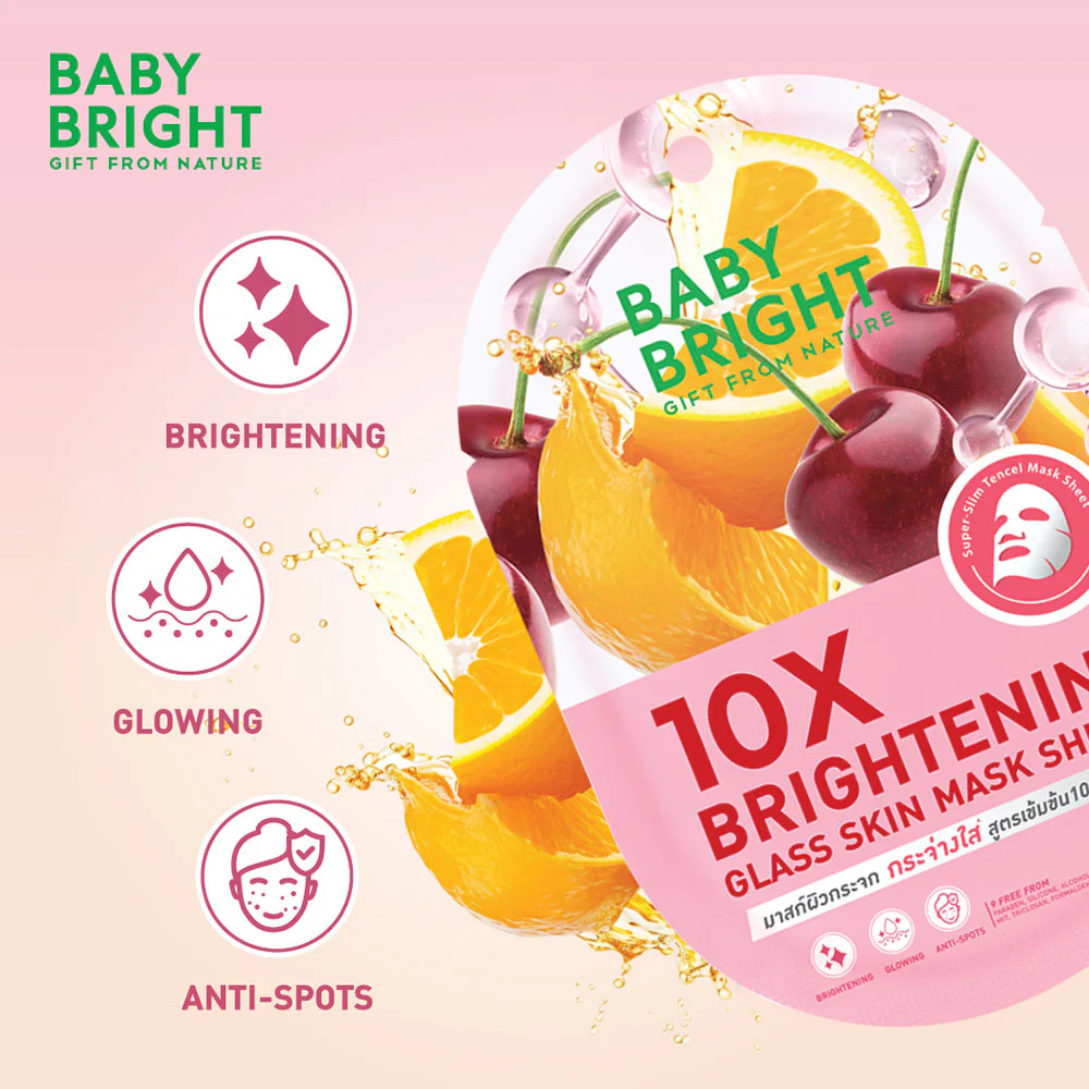 Baby Bright 10X Brightening Glass Skin Mask Sheet 20g