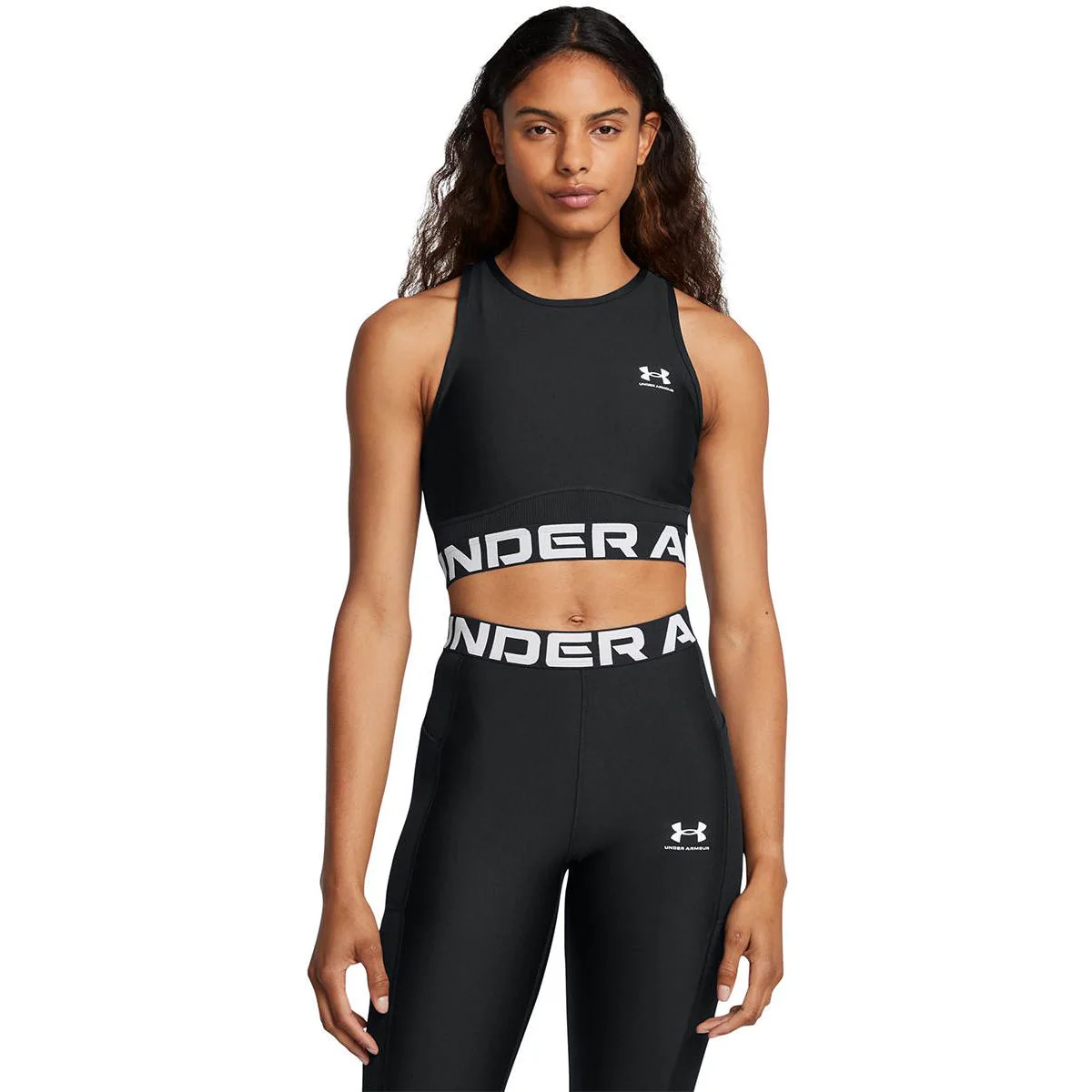 UNDER ARMOUR HeatGear® Rib Women's Training Tank - Black - L (US SIZE)
