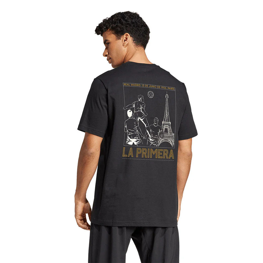 ADIDAS Real Madrid Heavy Cotton Men's Football T-Shirt - Black - 2XL (UK SIZE)