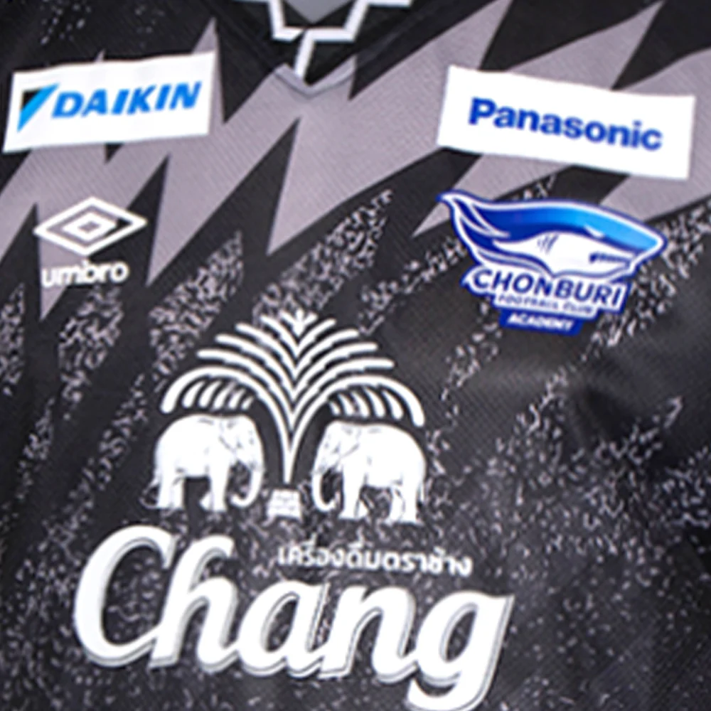 UMBRO Men's Chonburi FC 2025/26 Goalkeeper Jersey - Black - 2XL (ASIAN SIZE)