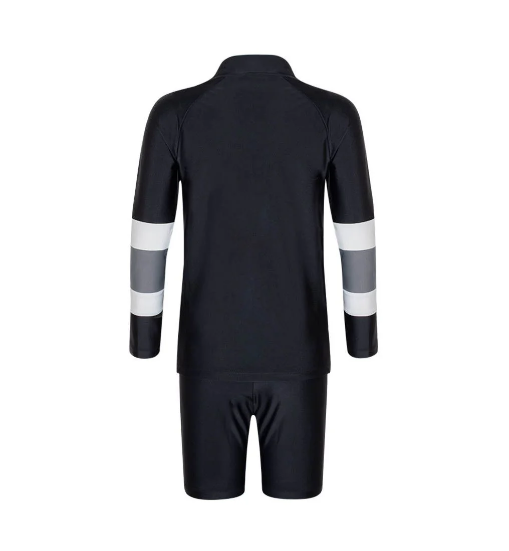 HIGHCLUB UPFBLS01 Boys Rashguard Set - Black - 10 (ASIAN SIZE)