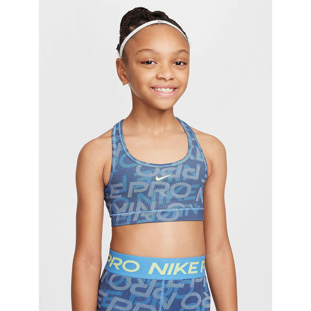 NIKE Pro Reversible Girls Sports Bra - Blue - L (US SIZE)