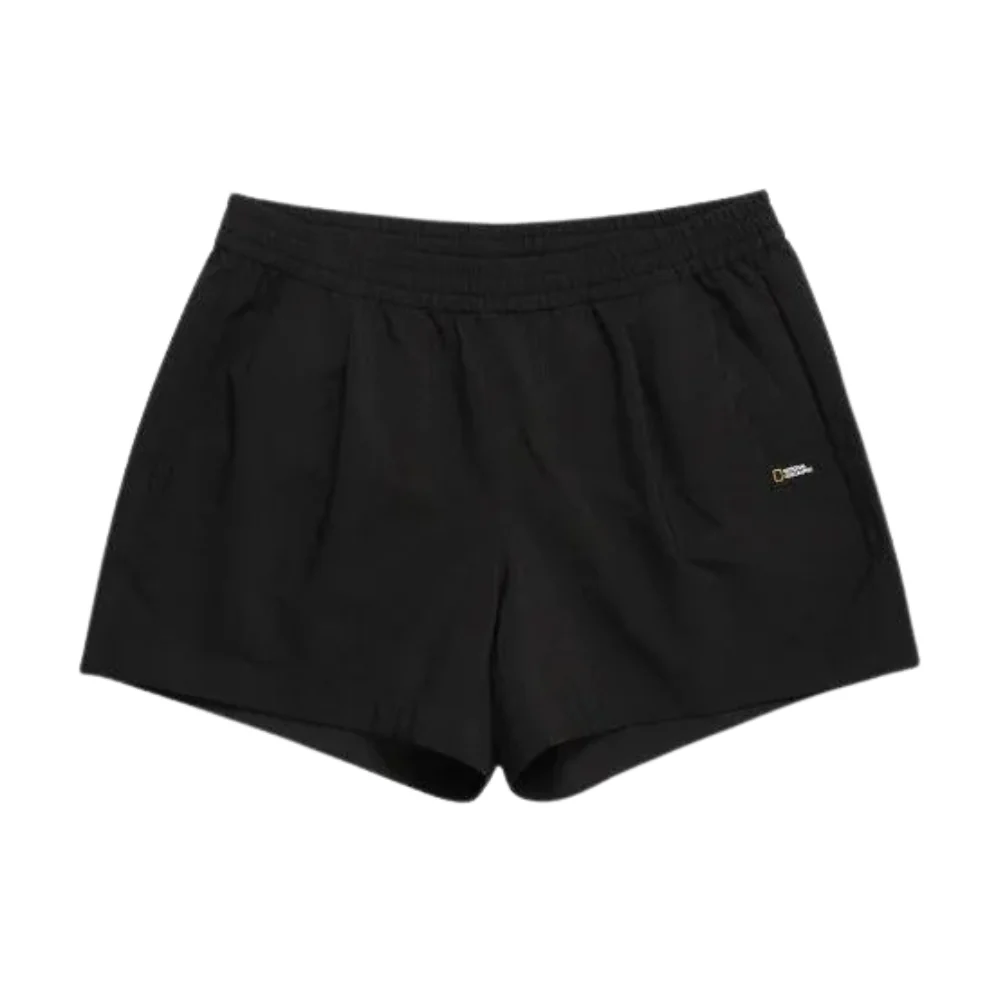 NATIONAL GEOGRAPHIC SHORTS N242WHP490-198 กางเกงขาสั้น ผู้หญิง BLACK - Black - S