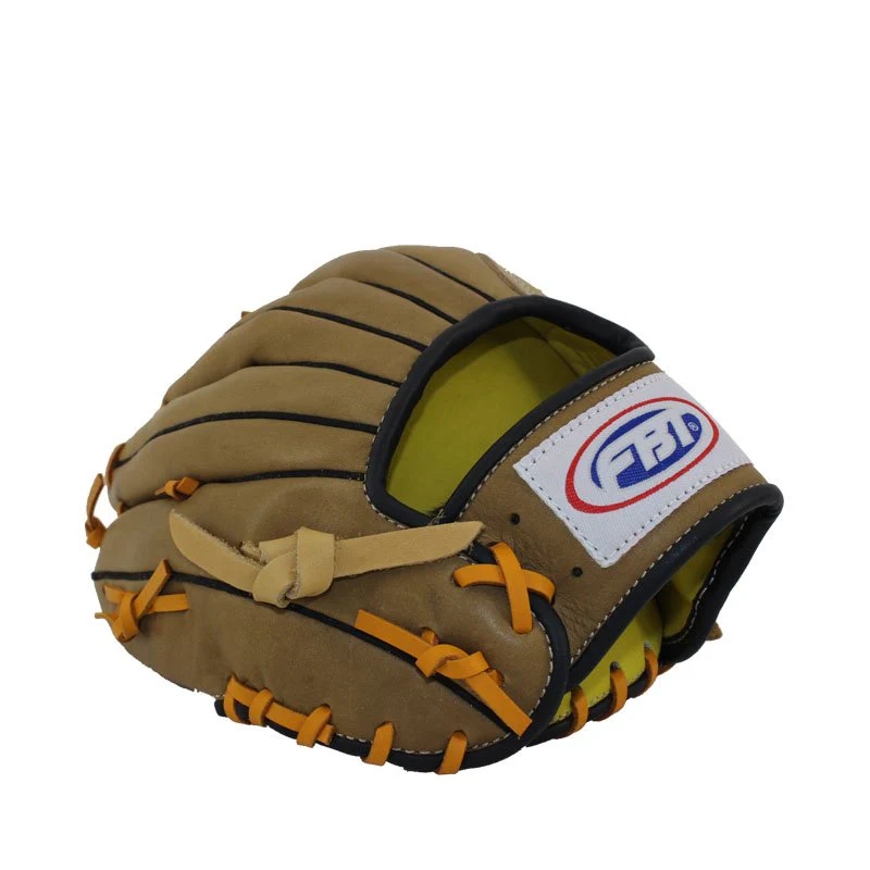 FBT Softball Gloves ถุงมือซอฟบอล I-Web 11.25 นิ้ว หนังแท้ Brown 74428 - Brown - 