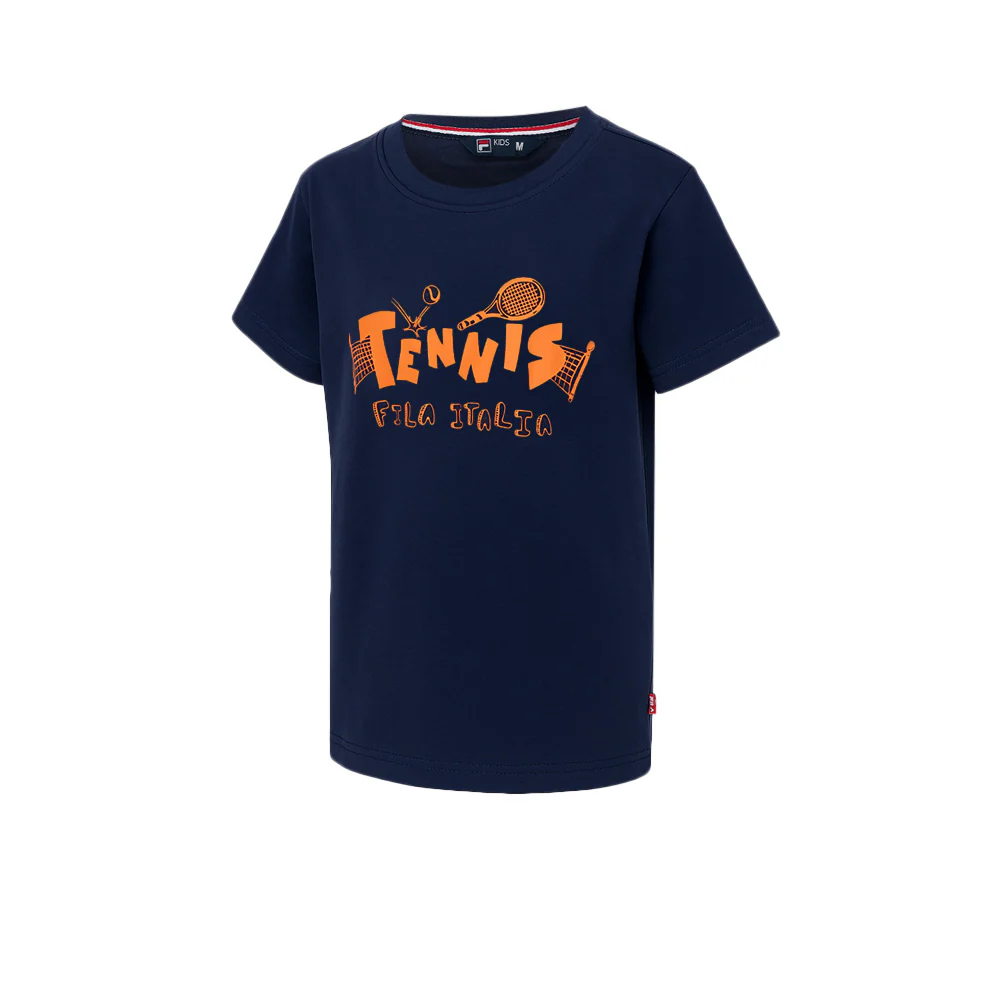 FILA Tennis Club Kids T-Shirt - Blue - 2XL (US SIZE)