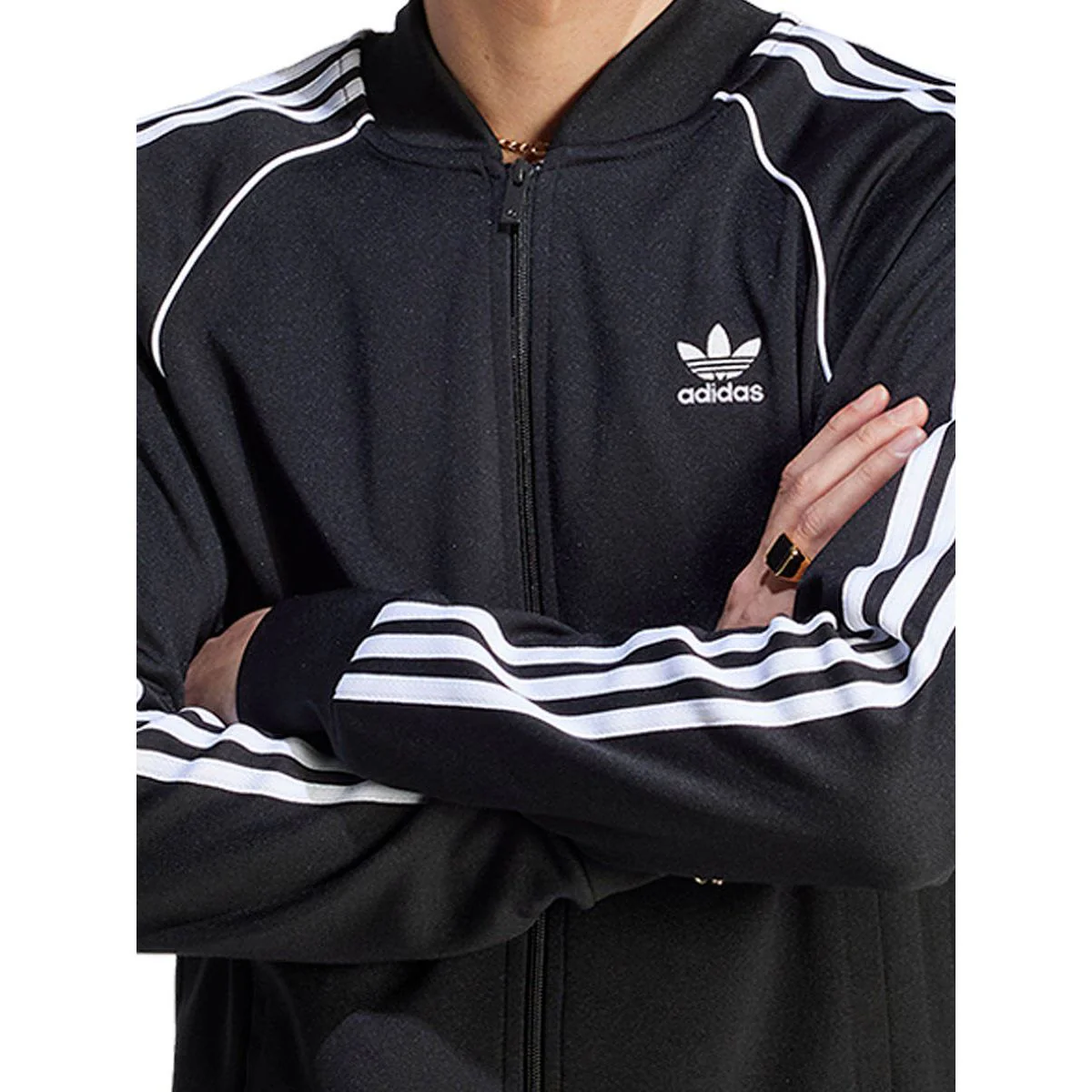 ADIDAS ORIGINALS Adicolor Classics SST Track Men's Jacket - Black - 2XL (ASIAN SIZE)