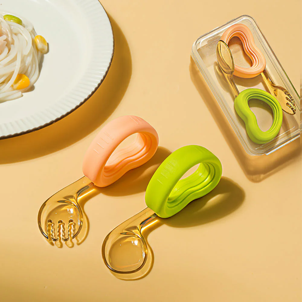 Hogokids Heart Shaped Fork And Spoon Set