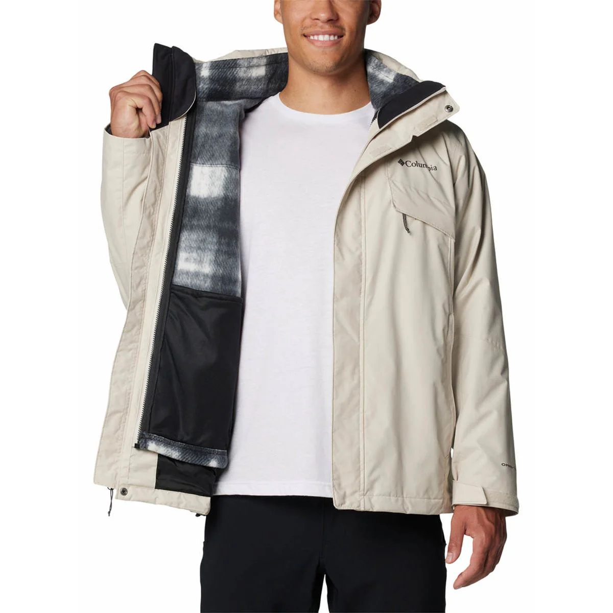 COLUMBIA Bugaboo™ III Fleece Interchange Men's Jacket - Beige - 2XL (US SIZE)