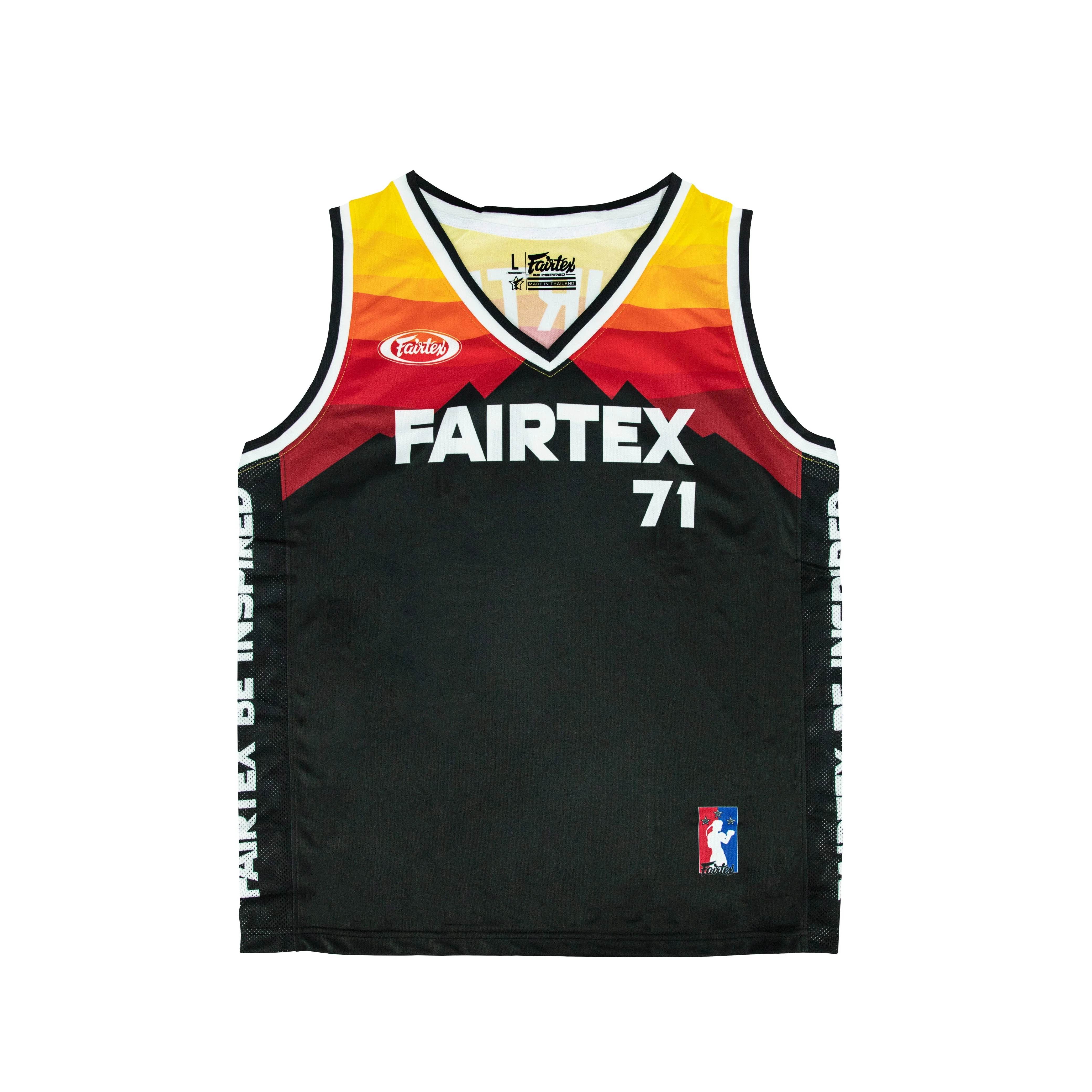 Fairtex Basketball Jersey - JS26 - Orange - Black - L