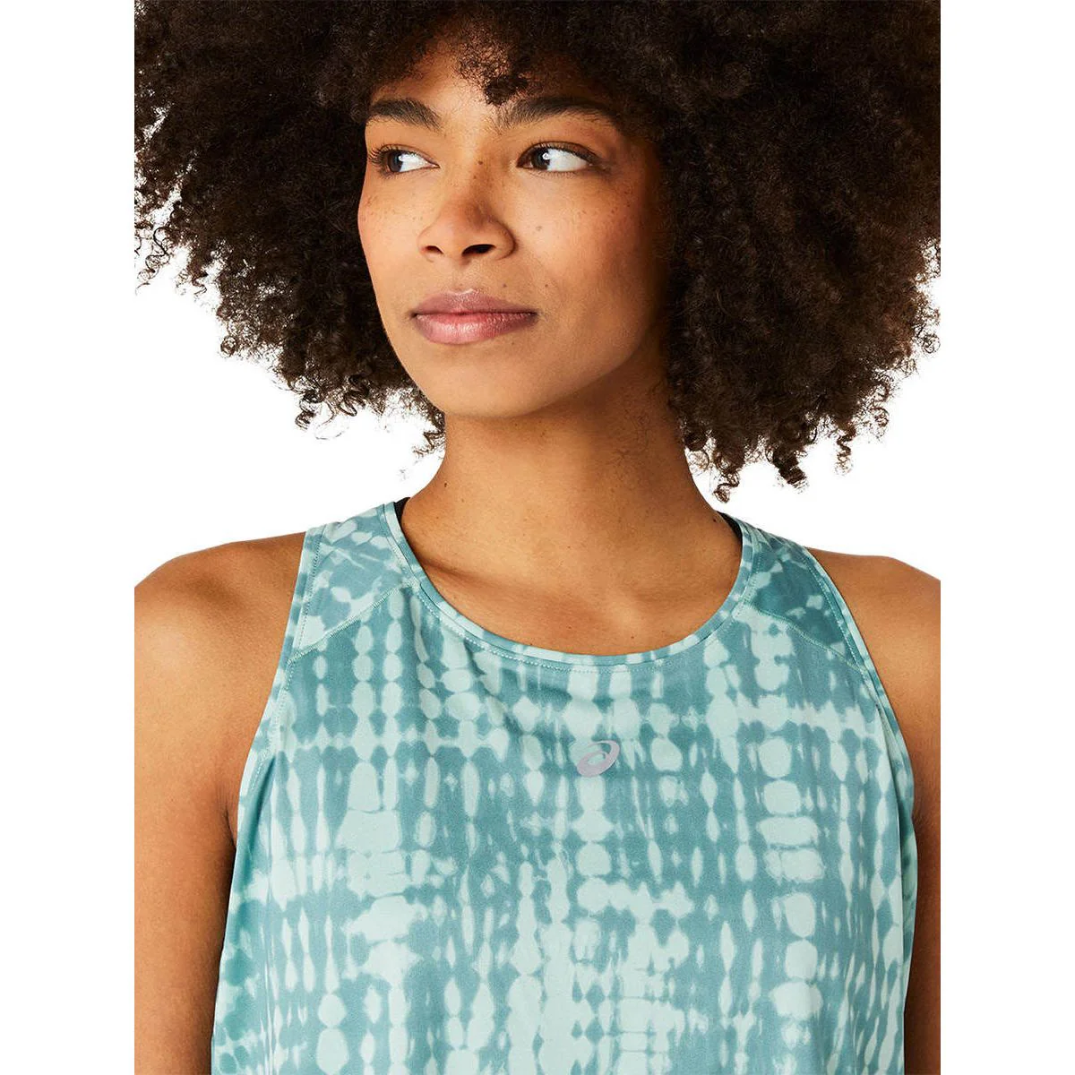 ASICS Road All Over Print Women's Running Tank - Blue - L (US SIZE)