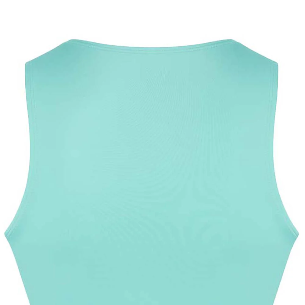 SPEEDO Colorblock Crop Top Women's Bikini Top - Blue - 32 INCHES
