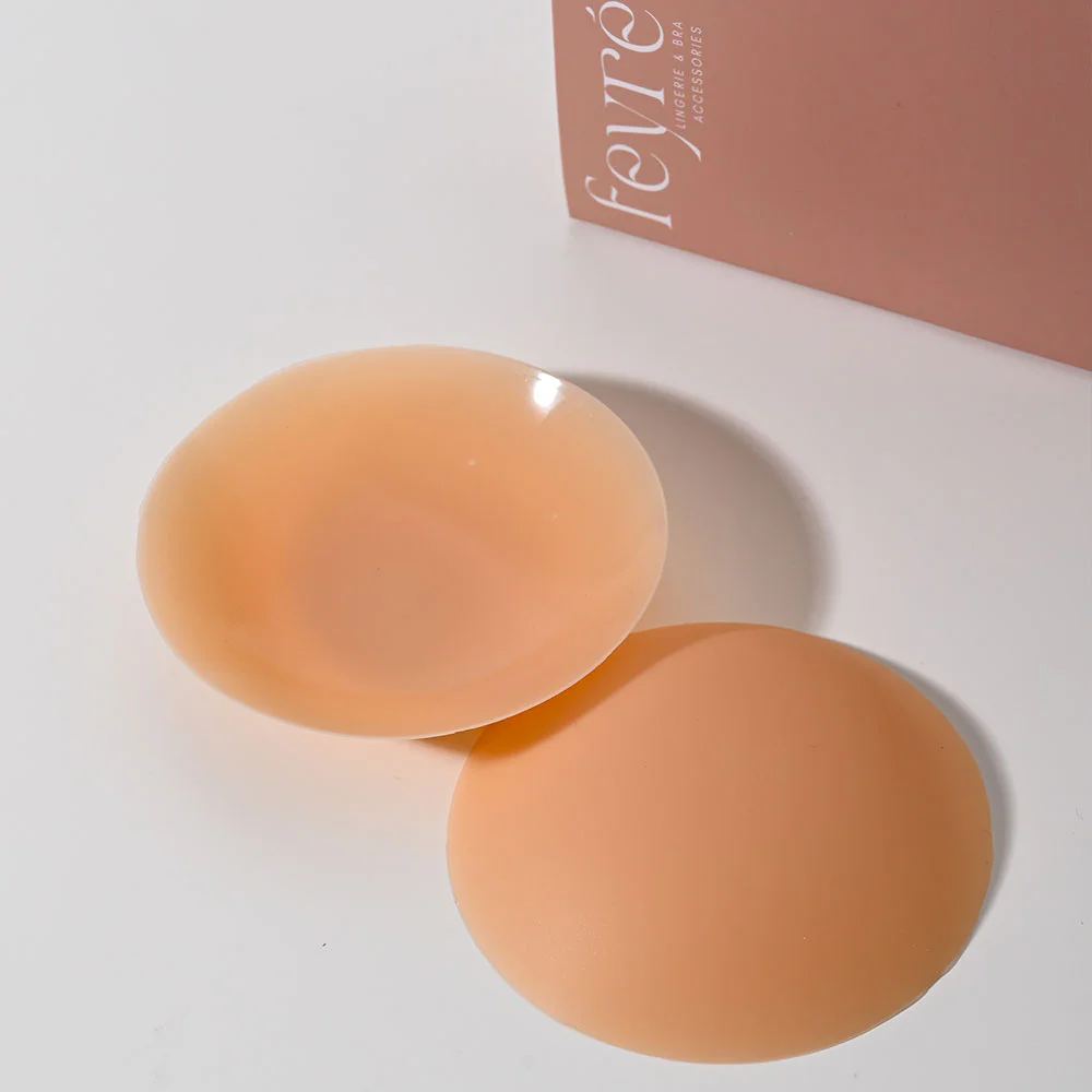 Feyre Opaque Non-Adhesive Nipple Covers — Almond, 8 см