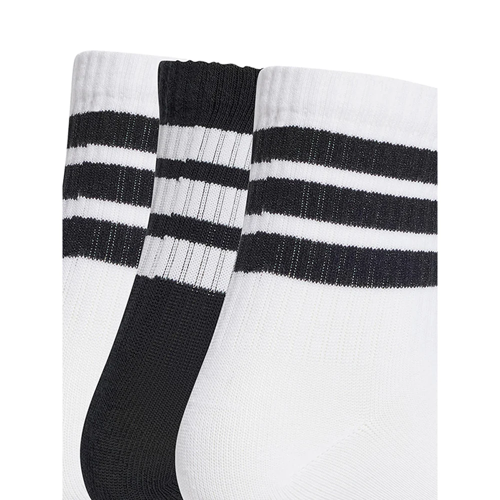 ADIDAS Ribbed Kids Socks (3 Pairs) - Multi Color - 2XL (KIDS SIZE)