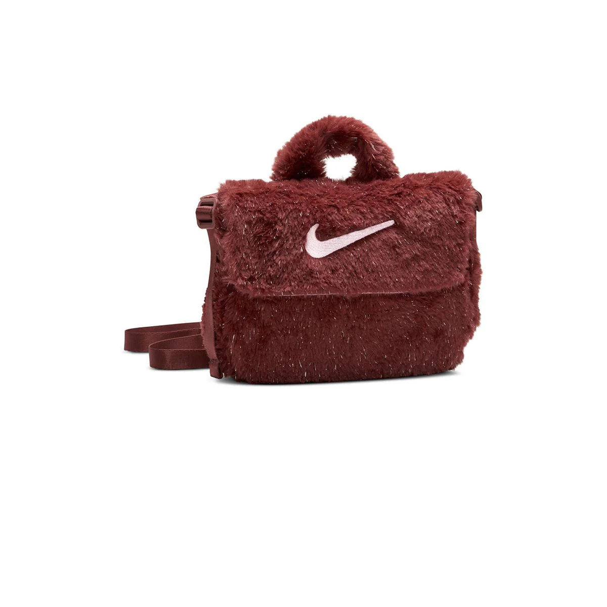 NIKE Faux Fur Girls Crossbody Bag