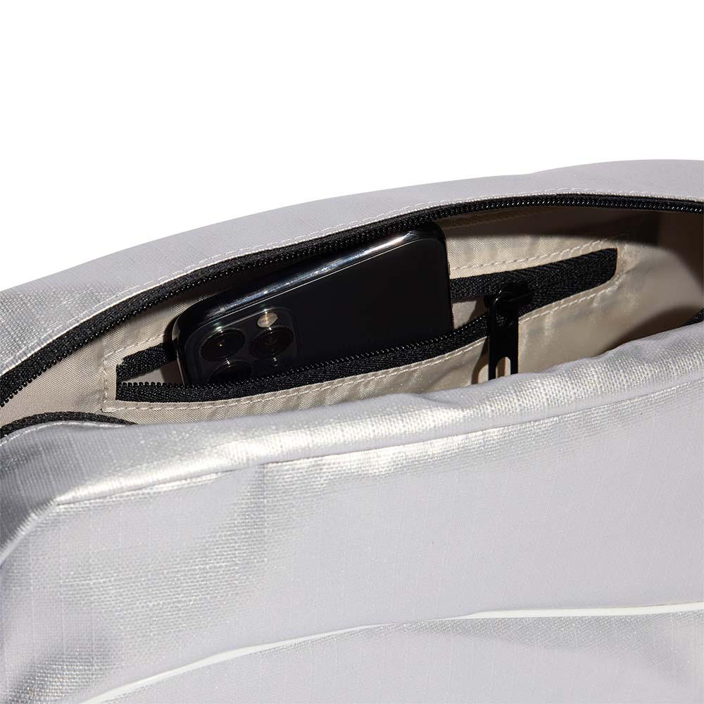 ADIDAS Glow Mini Duffel Unisex Crossbody Bag - Silver - ONE SIZE