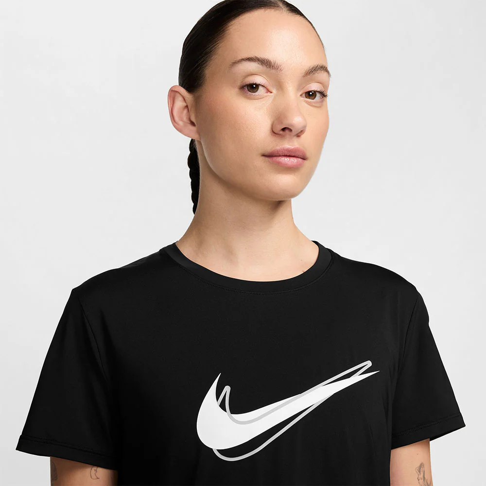 NIKE One Swoosh Women's Running T-Shirt - Black - L (ASIAN SIZE)