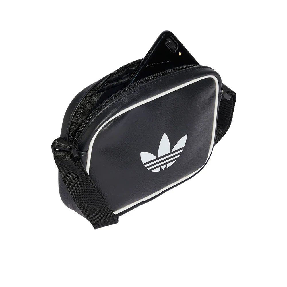 ADIDAS ORIGINALS Adicolor Classic Mini Airliner Unisex Crossbody Bag - Black - ONE SIZE