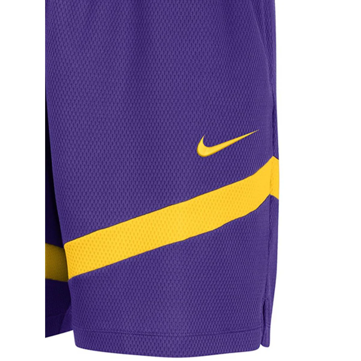 NIKE Los Angeles Lakers Icon Practice Men's Basketball Shorts - Purple - 2XL (US SIZE)