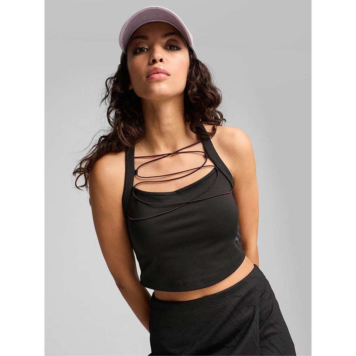 PUMA Dare To Crop Top Women's Tank - Black - L (UK SIZE)