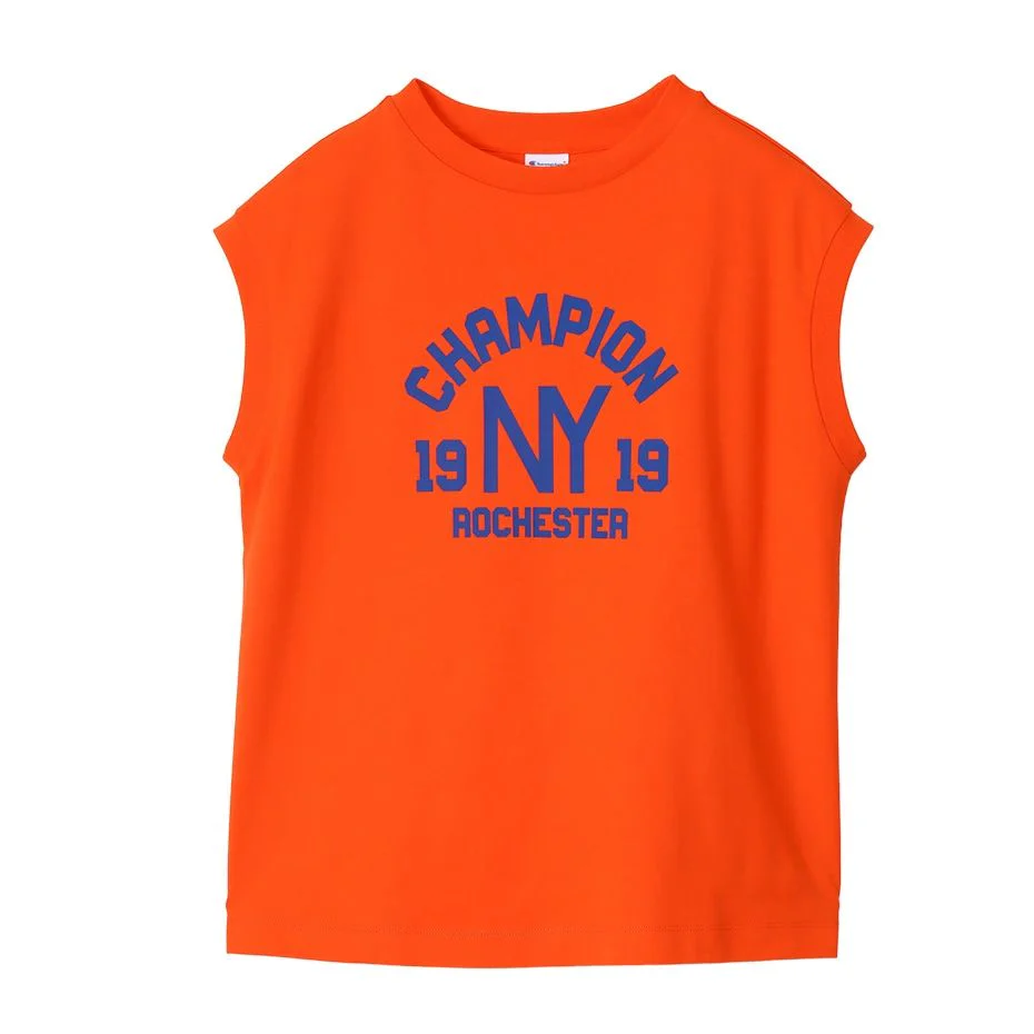 CHAMPION SLEEVELESS SHIRT เสื้อกล้าม ผู้หญิง CW-Z321-840 Orange - Orange - L