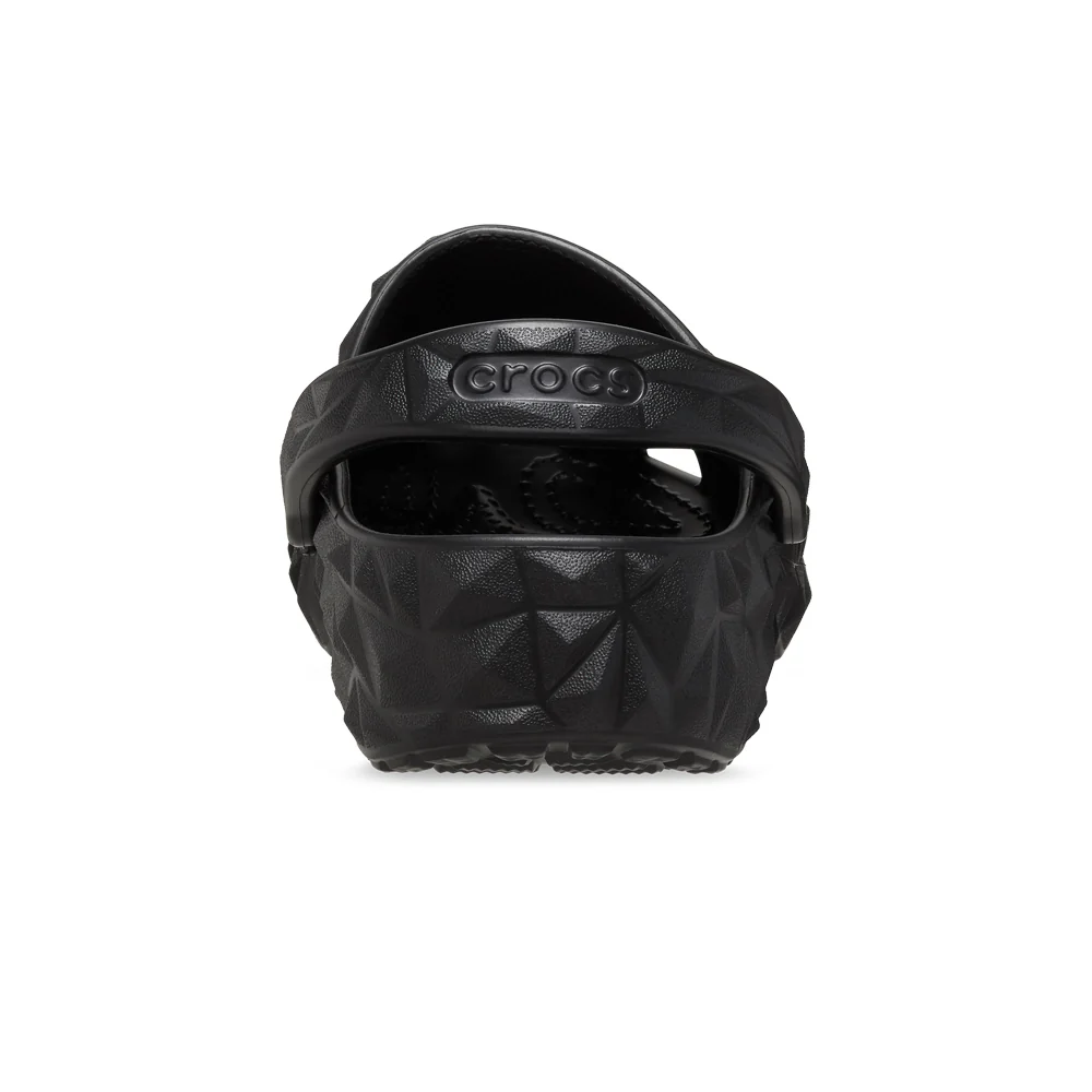 CROCS Classic Geometric Clog Unisex Shoes - Black - M10/W12