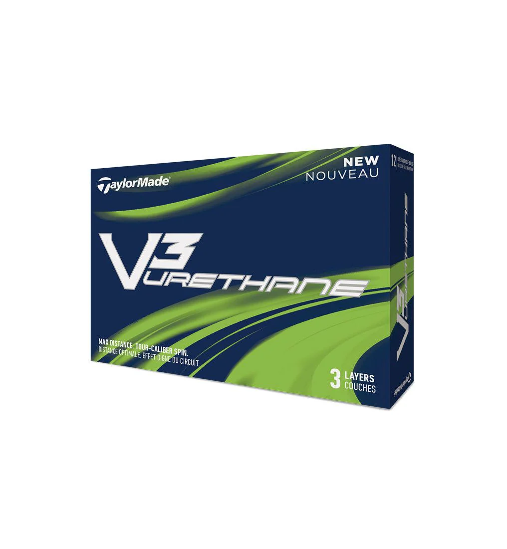 TAYLORMADE V3 Urethane Golf Balls (12 Balls Pack) - Multi Color - ONE SIZE