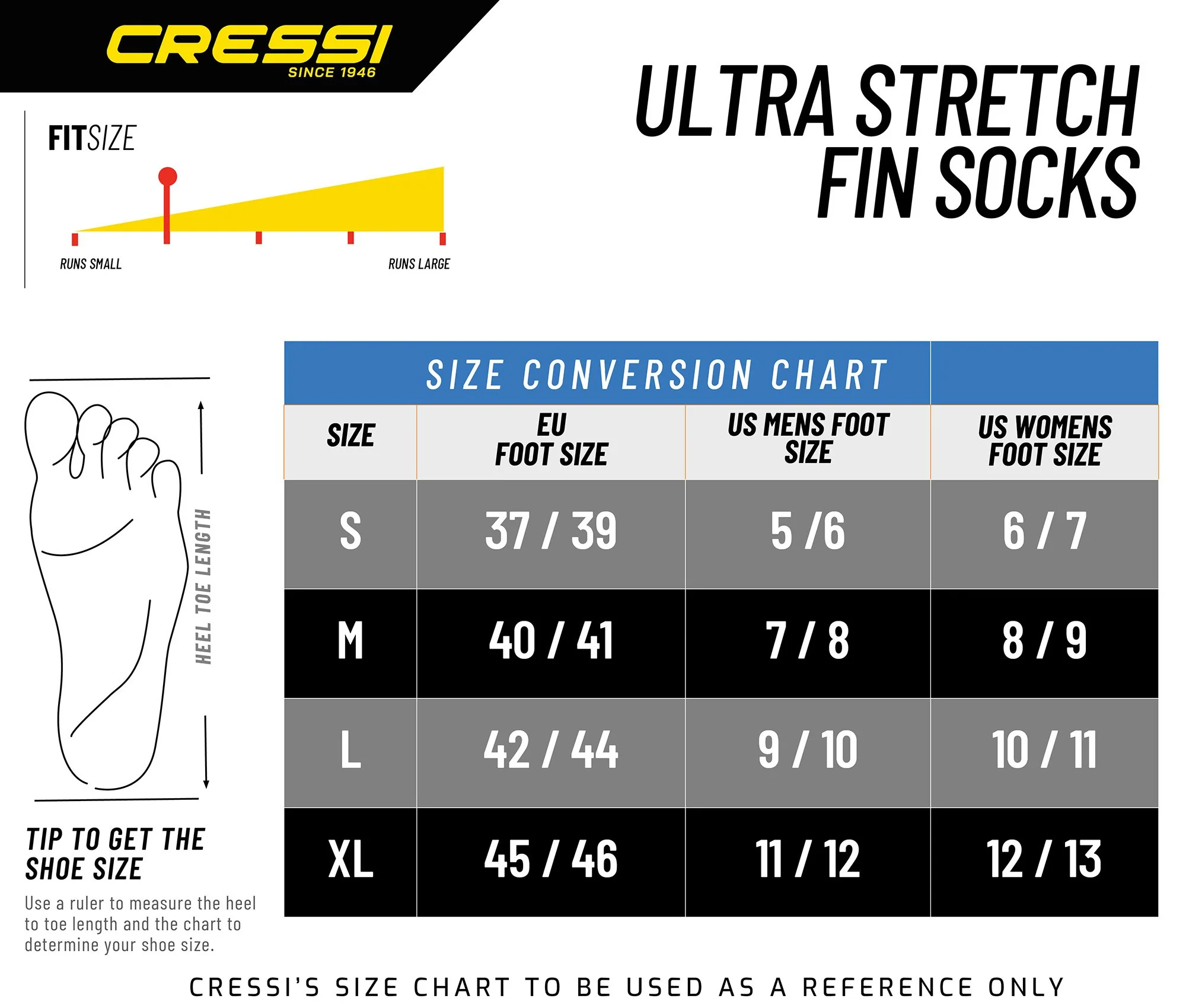 CRESSI Ultra Stretch Neoprene Socks 1.5mm