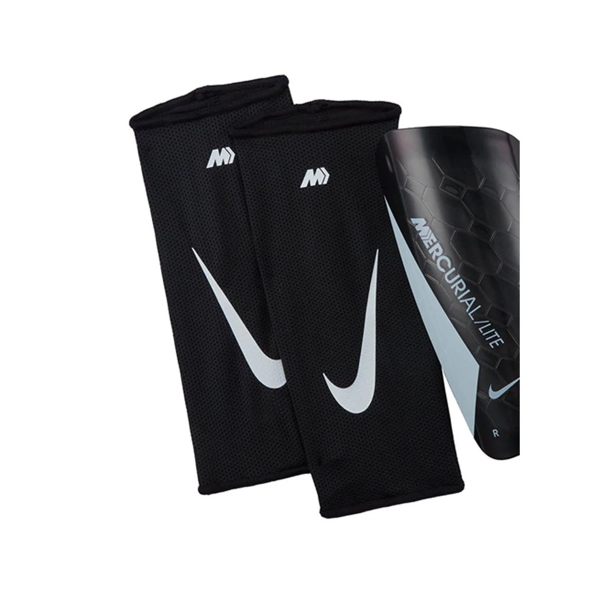 NIKE Mercurial Lite Men's Shin Guards - Black - L (US SIZE)