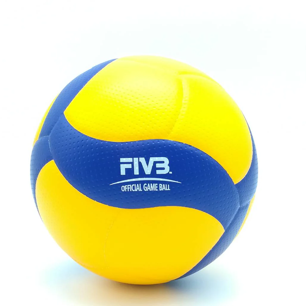 MIKASA วอลเลย์บอล V200W เบอร์ 5 สีเหลือง/น้ำเงิน FIVB Approved - Multi color - BALL 5