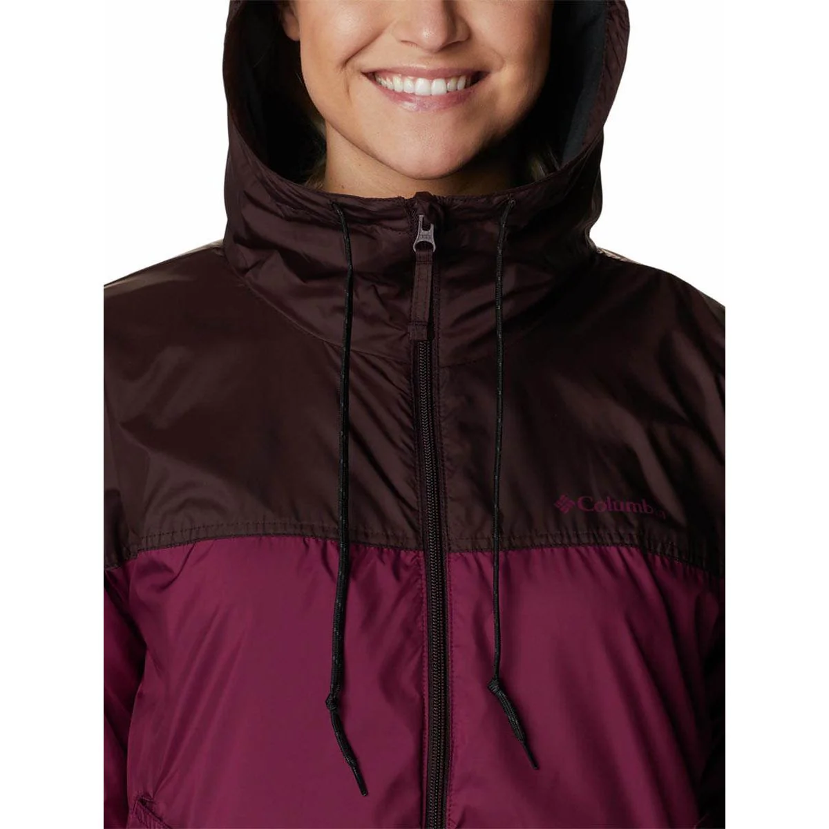 Женская куртка Columbia Flash Challenger Fleece Lined Windbreaker Hiking — цвет фиолетовый, размер 2XL (американский размер)