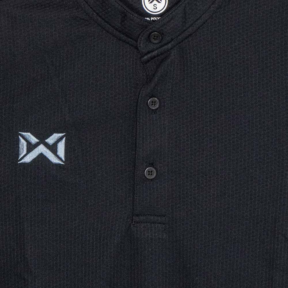 WARRIX Bubble ll Unisex Polo Shirt - Black - 2L