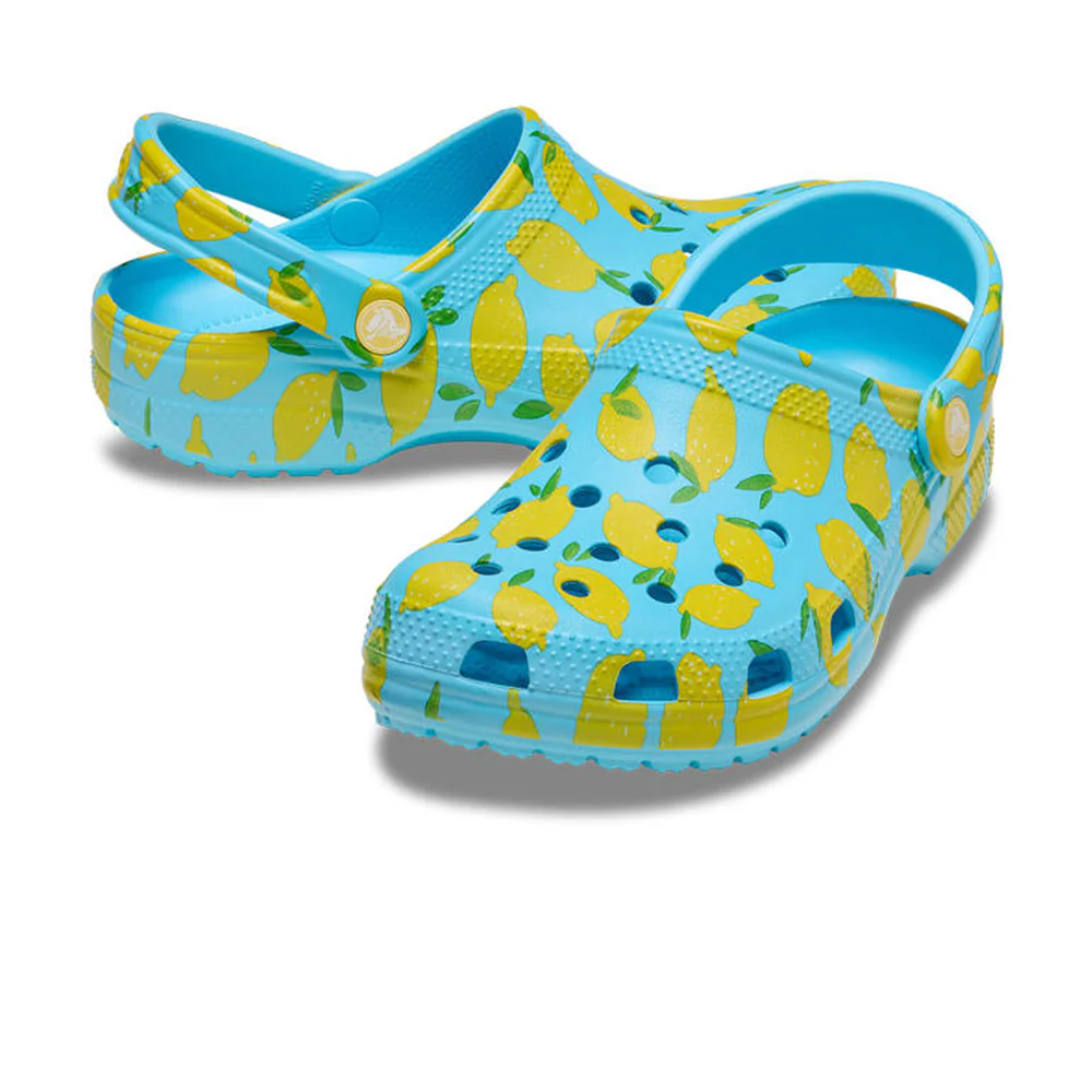 CROCS Classic Fresh Fruits Clog Unisex Lifestyle Shoes - Blue - US M4/W6