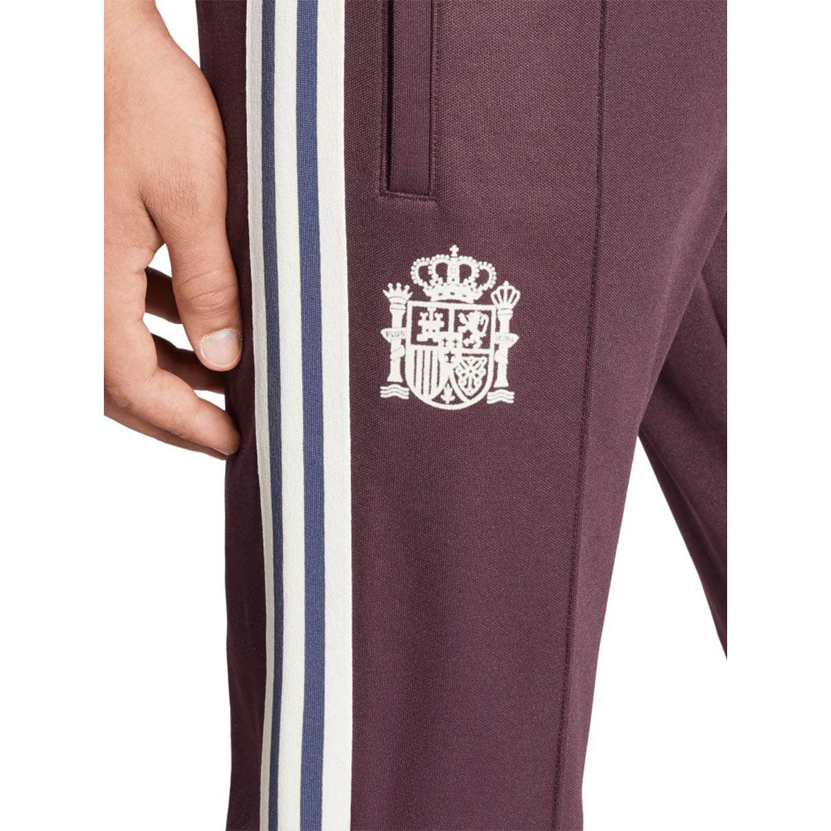 ADIDAS Spain Beckenbauer Tracksuit Men's Football Pants - Red - L (UK SIZE)