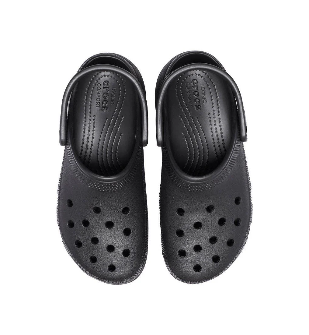 CROCS Classic Platform Clog Women's Lifestyle Shoes - Black - US W10