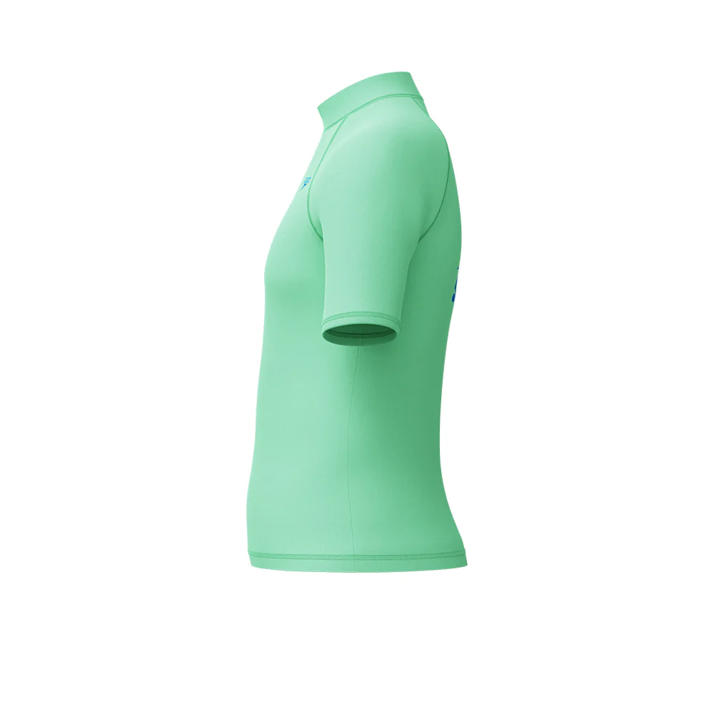 SPEEDO Short Sleeve Boys Rashguard - Green - 11-12 YEARS