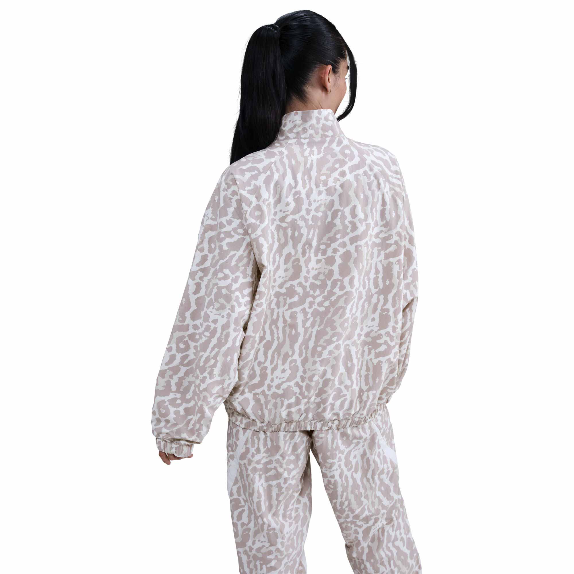 NIKE Sportswear Printed Women's Jacket - Grey - L (US SIZE)