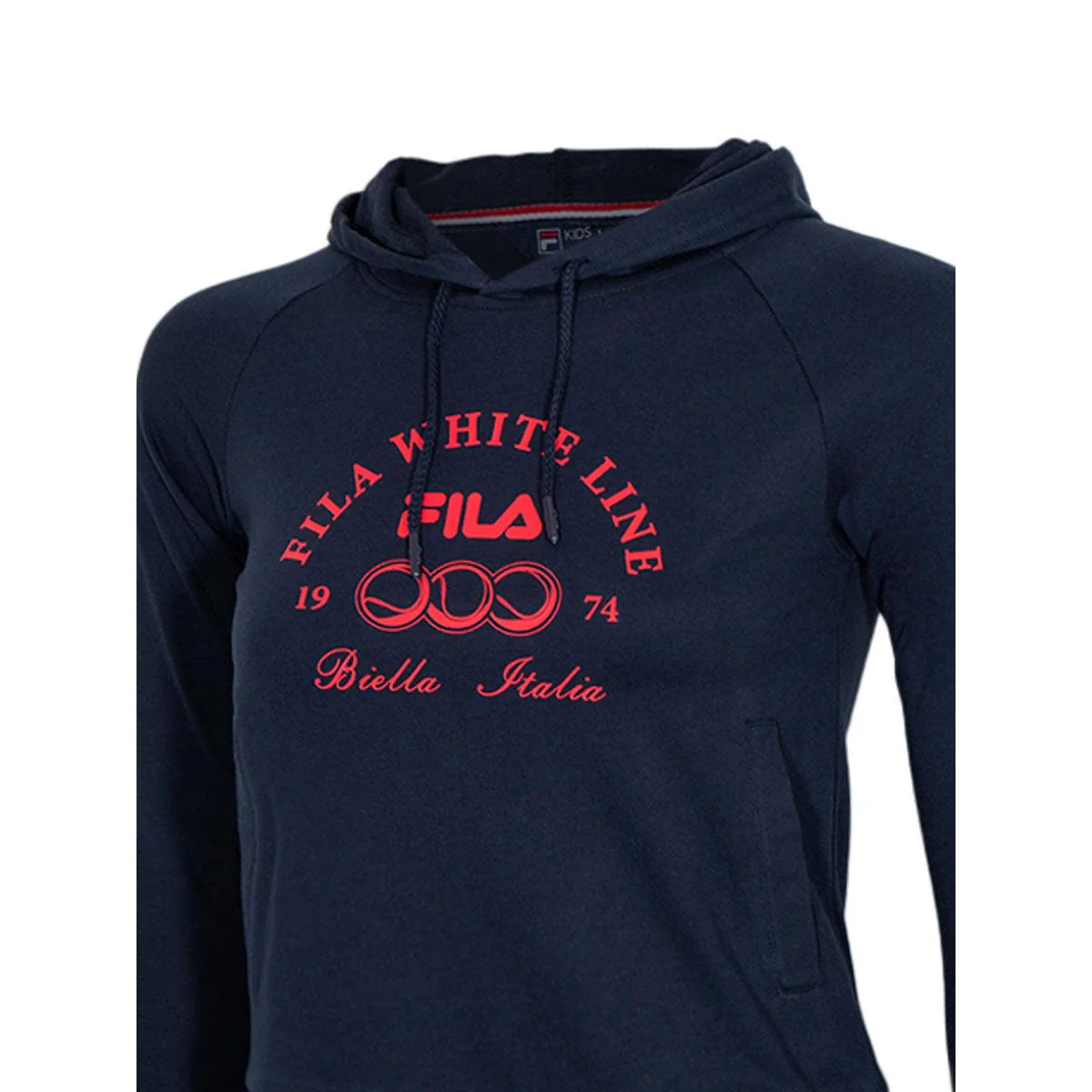 FILA JKP230706K Kids Hoodie - Blue - 2XL (US SIZE)