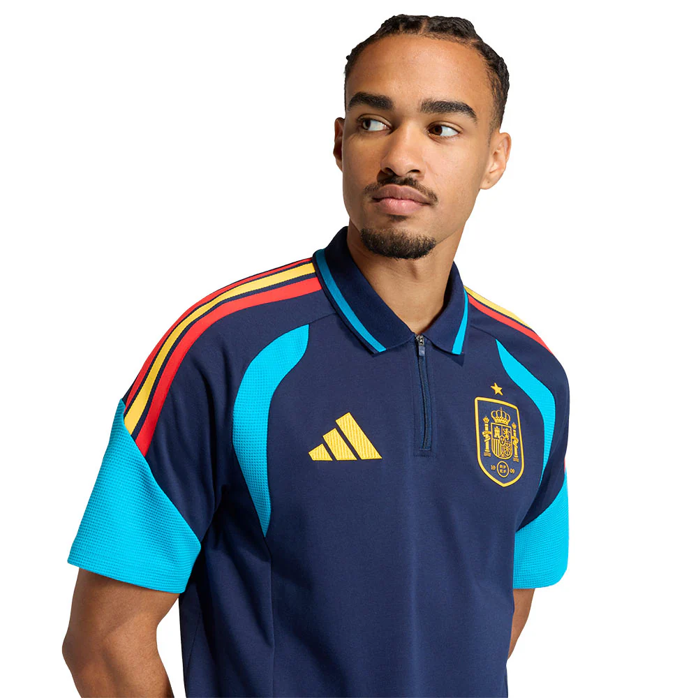 Мужской поло Adidas Spain 2026 Tiro Football — цвет синий, размер 2XL (UK SIZE)
