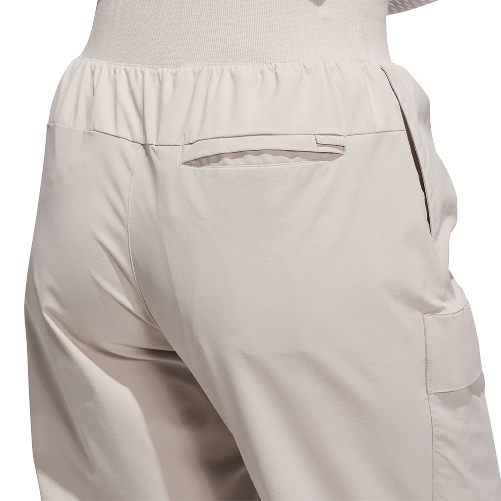 ADIDAS Beyond Twistweave Lined Cargo Women's Golf Pants - Beige - L (ASIAN SIZE)