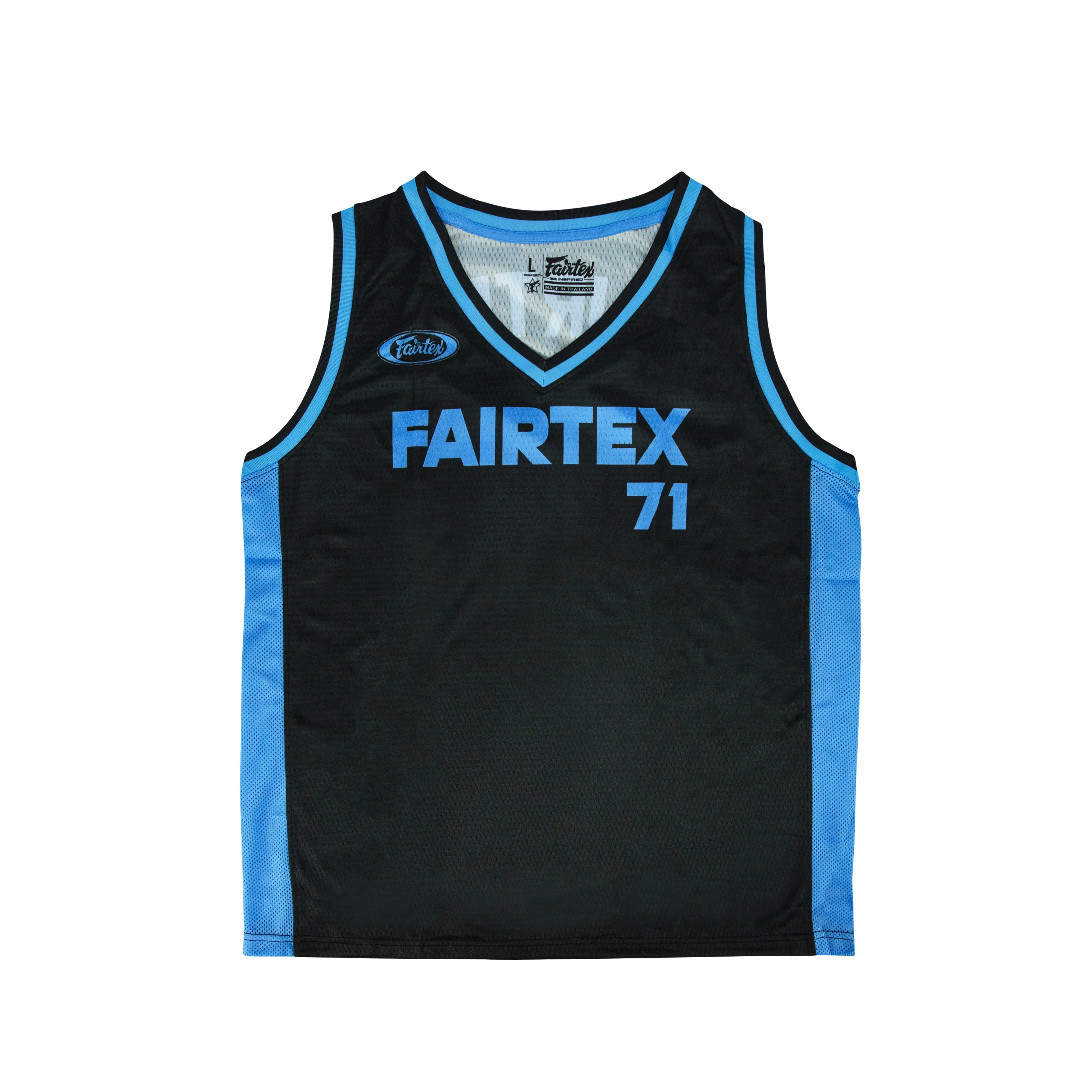 Fairtex Basketball Jersey - JS27 - Black/Blue - Black - 2XL