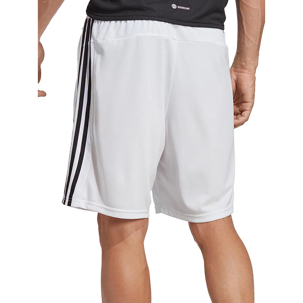 Мужские тренировочные шорты Adidas Train Essentials Piqué 3-Stripes — цвет белый, размер 2XL (азиатский размер)