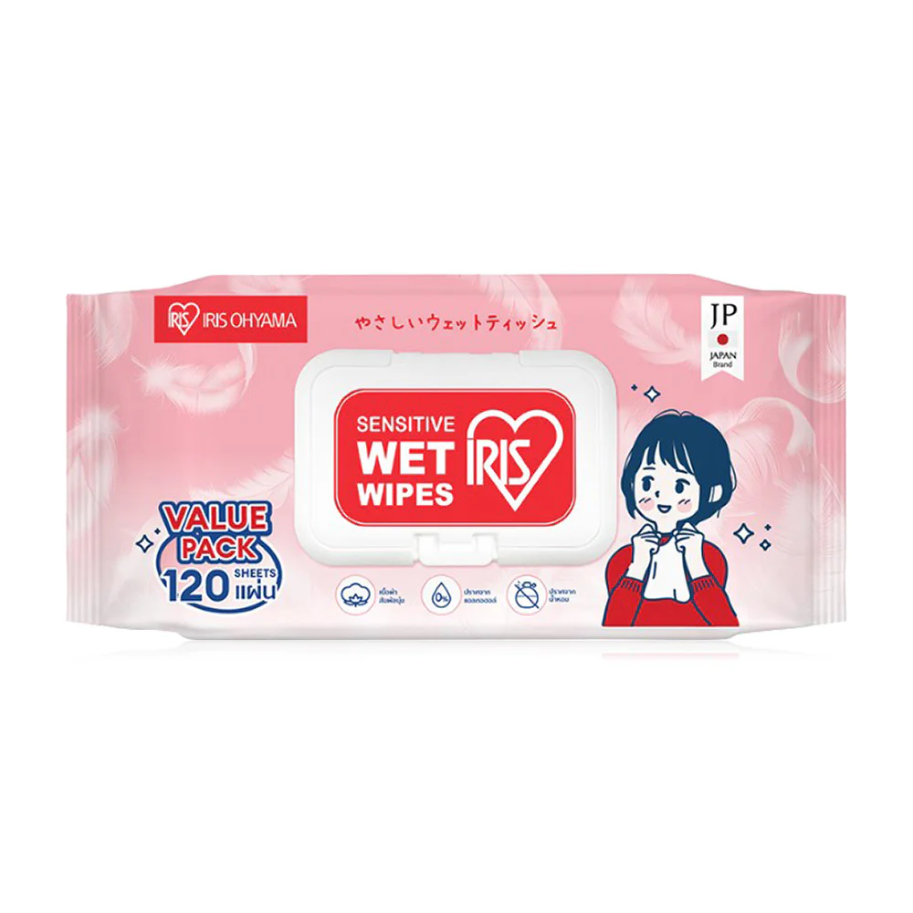 IRIS OHYAMA Sensitive Wet Wipes 120 Sheets