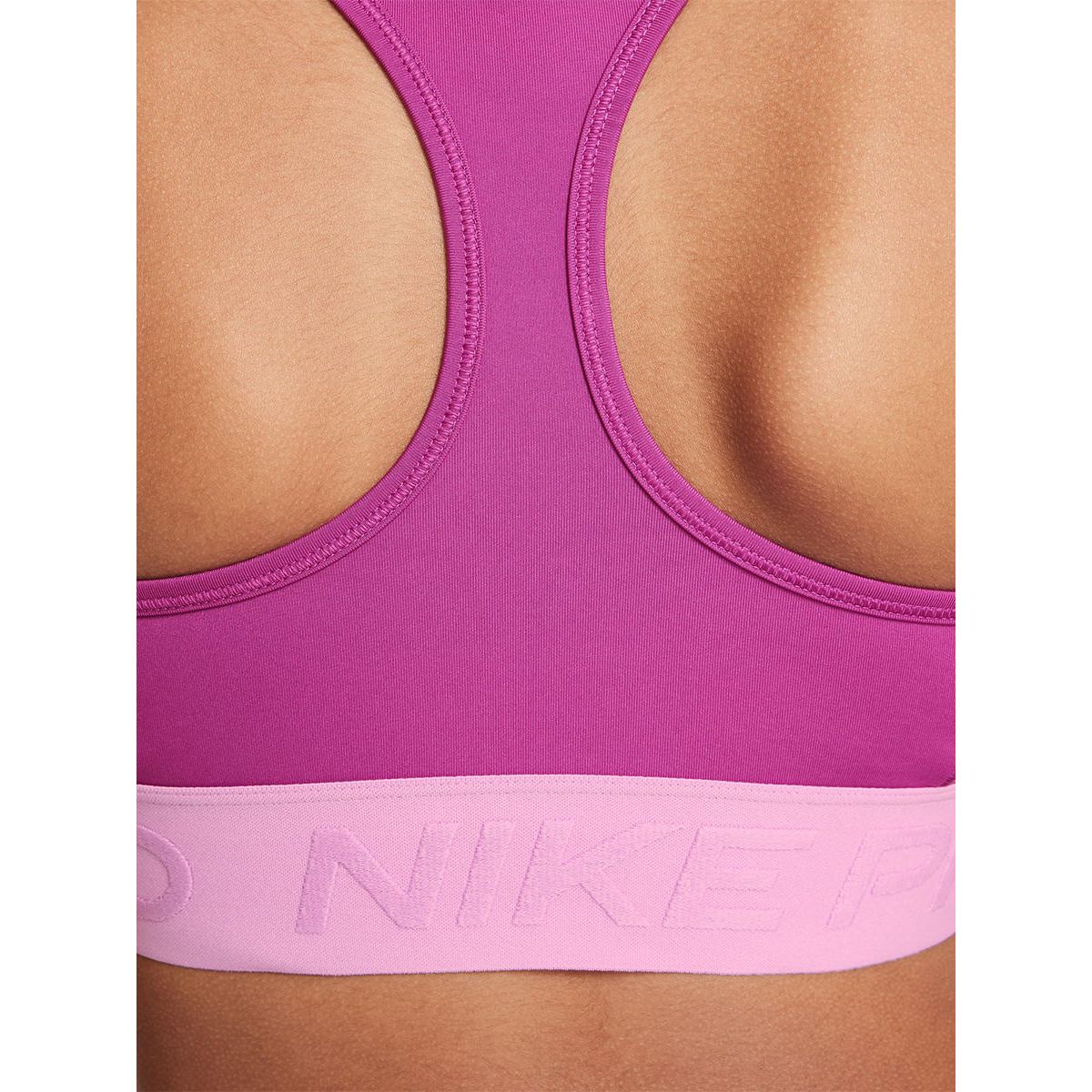 NIKE Pro Swoosh Girls Sports Bra - Purple - L (US SIZE)