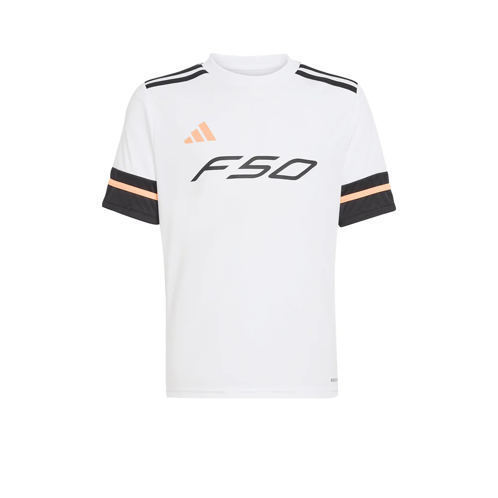 Детская футбольная джерси Adidas F50 — цвет белый, размер 128 CM