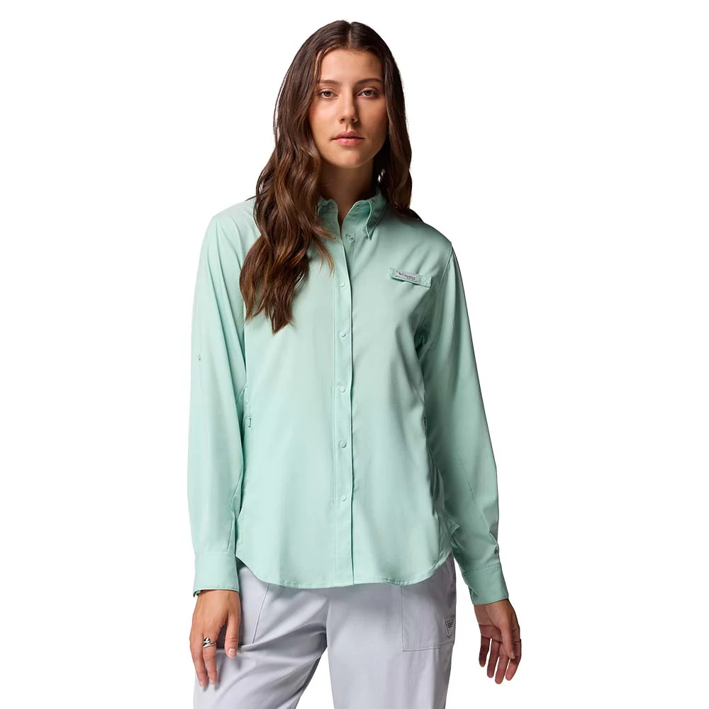 COLUMBIA PFG Tamiami™ II Long Sleeve Women's Fishing Shirt - Green - 2XL (US SIZE)