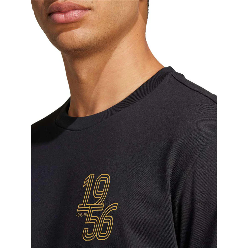 ADIDAS Real Madrid Heavy Cotton Men's Football T-Shirt - Black - 2XL (UK SIZE)