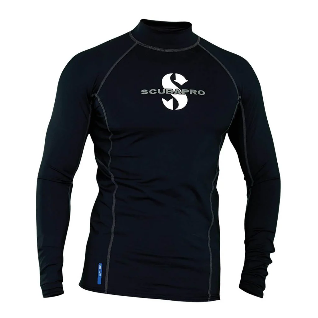 Scubapro Black T-Flex Rash Guard UPF 80 - Men - Black - 2XL