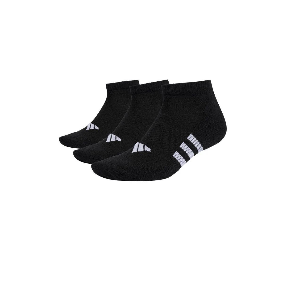 ADIDAS Performance Cushioned Low Unisex Socks (3 Pairs) - Black - L (US SIZE)